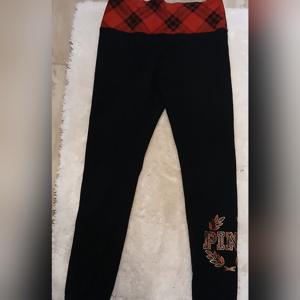 Victorias Secret high waisted plaid Leggings
